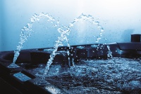 Фонтан с LED-подсветкой, пара, для бассейна 12 м