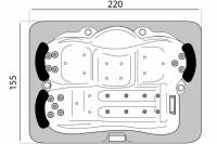 Гидромассажный бассейн Sunrans SR822 Гидромассажный бассейн Sunrans SR822